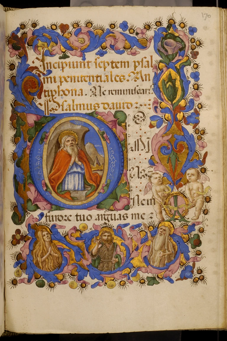 Foglio del Libro d'Ore di Adimari. Santi - Walters Museum, Baltimora